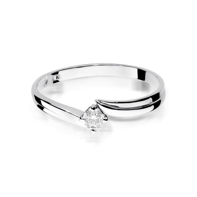 Inel Aur 14K cu Diamant Natural 0.10 ct