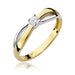 Inel Aur 14K cu Diamant Natural 0.10 ct