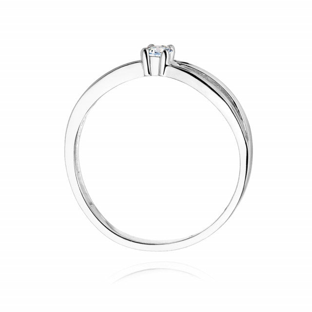 Inel Aur 14K cu Diamant Natural 0.10 ct