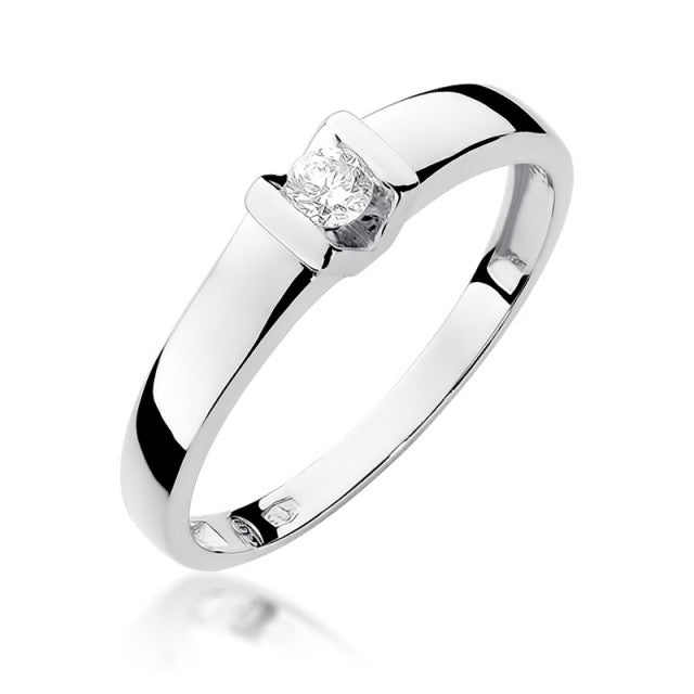 Inel Aur 14K cu Diamant Natural 0.10 ct