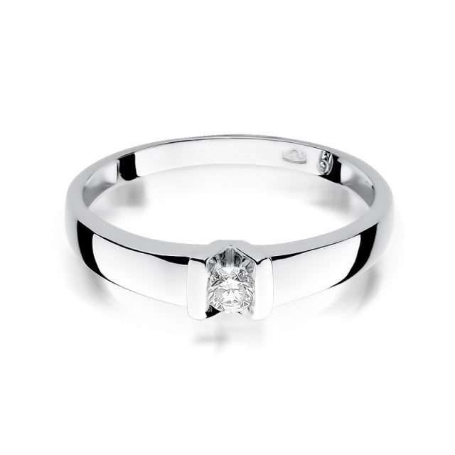 Inel Aur 14K cu Diamant Natural 0.10 ct