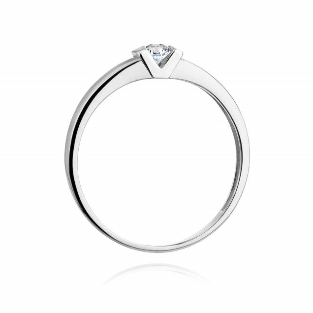 Inel Aur 14K cu Diamant Natural 0.10 ct