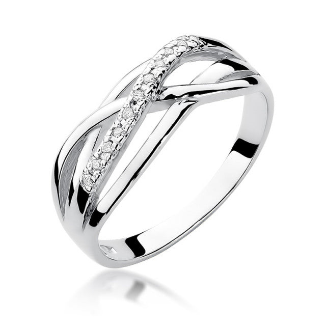 Inel Aur 14K cu Diamant Natural 0.10 ct