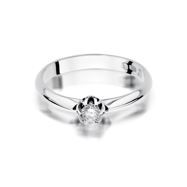 Inel Aur 14K cu Diamant Natural 0.10 ct
