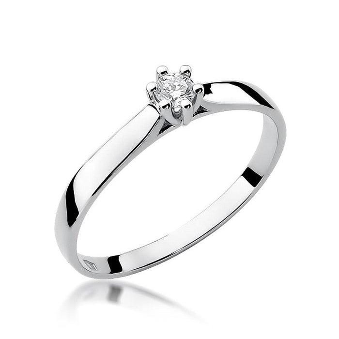 Inel Aur 14K cu Diamant Natural 0.10 ct