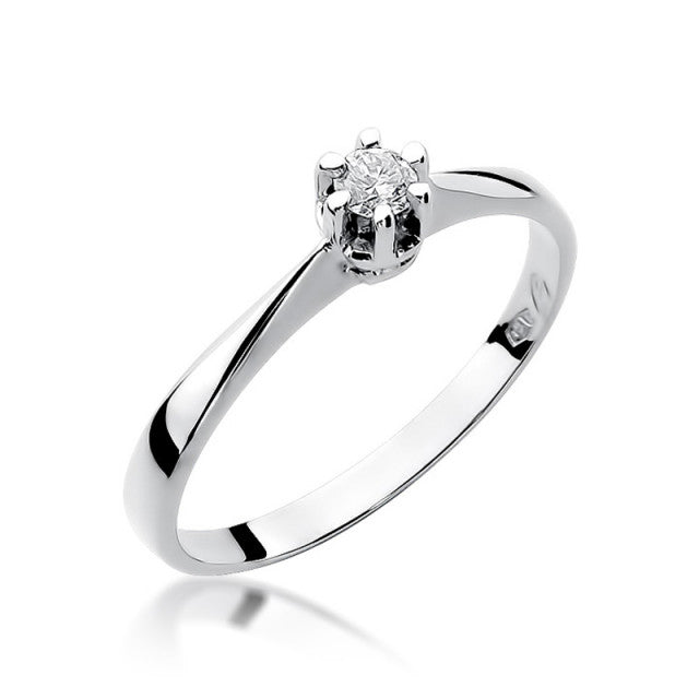 Inel Aur 14K cu Diamant Natural 0.10ct