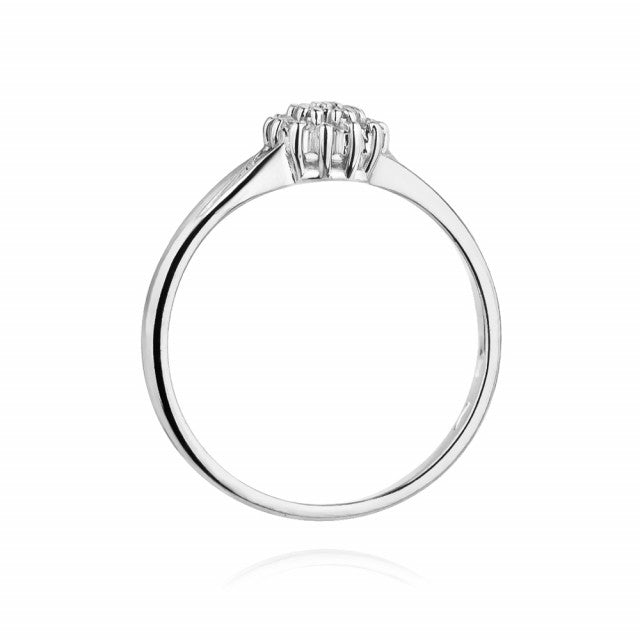 Inel Aur 14K cu Diamant Natural 0.11 ct