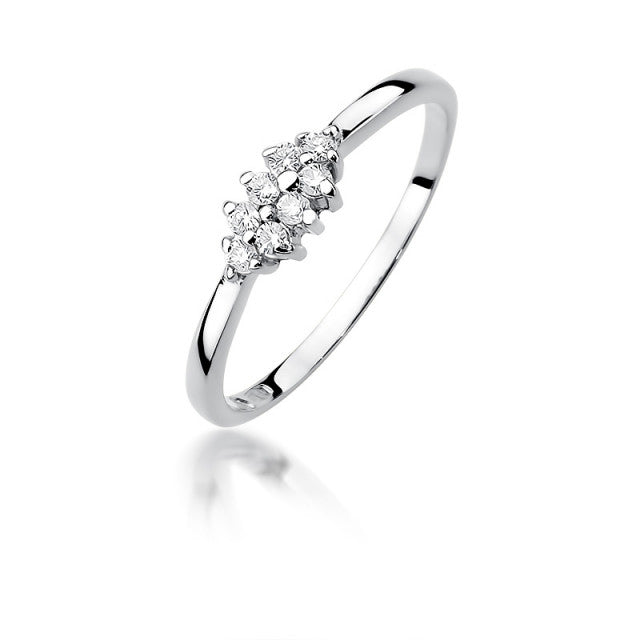 Inel Aur 14K cu Diamante Naturale 0.12 ct