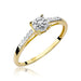 Inel Aur 14K cu Diamant Natural 0.04 ct