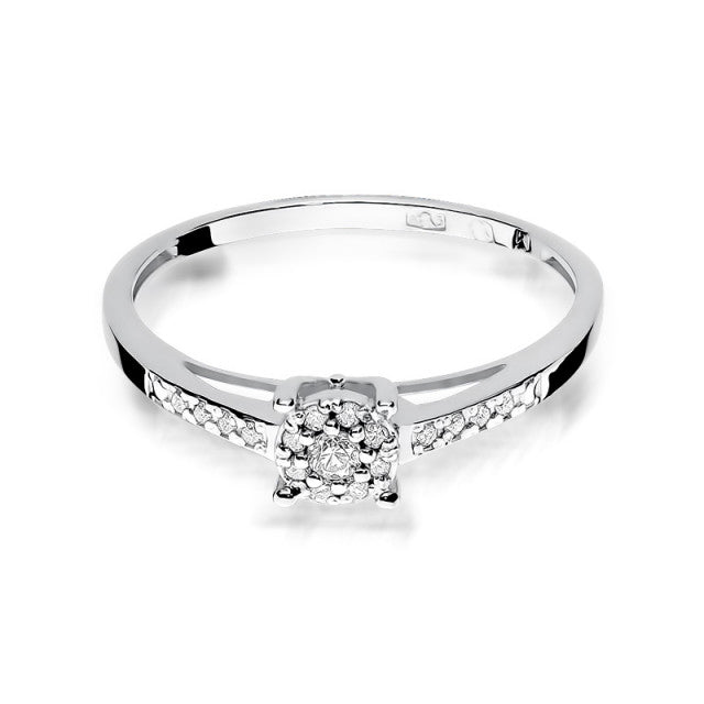 Inel Aur 14K cu Diamant Natural 0.04 ct