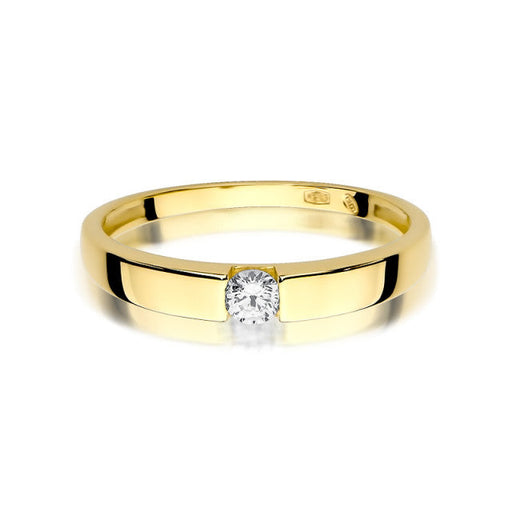 Inel Aur 14K cu Diamant Natural 0.12 ct