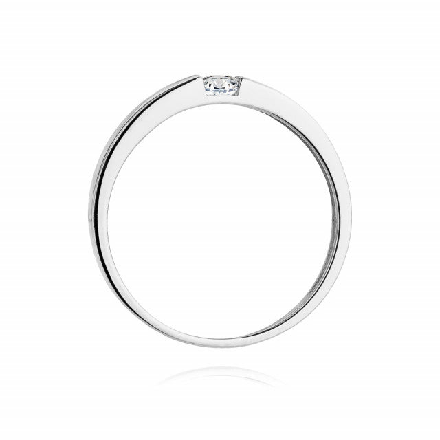 Inel Aur 14K cu Diamant Natural 0.12 ct