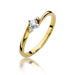 Inel Aur 14K cu Diamant Natural 0.12 ct
