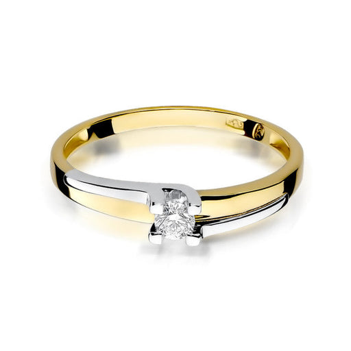 Inel Aur 14K cu Diamant Natural 0.12 ct