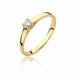 Inel Aur 14K  cu Diamant Natural 0.12 ct
