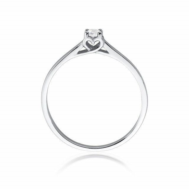 Inel Aur 14K  cu Diamant Natural 0.12 ct