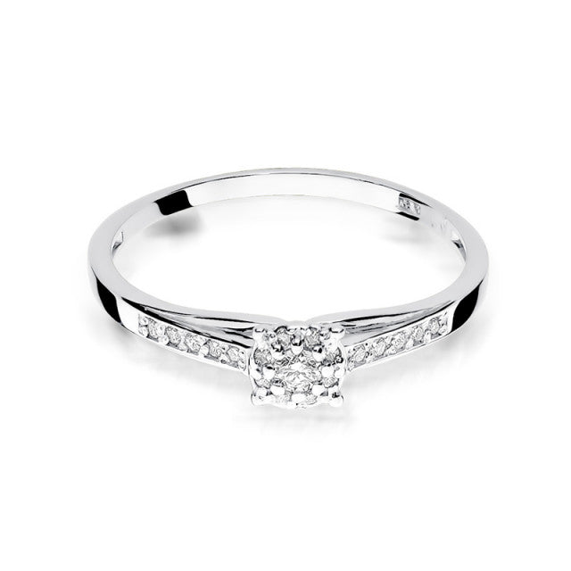 Inel Aur 14K cu Diamant Natural 0.13 ct