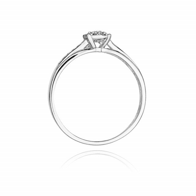 Inel Aur 14K cu Diamant Natural 0.13 ct