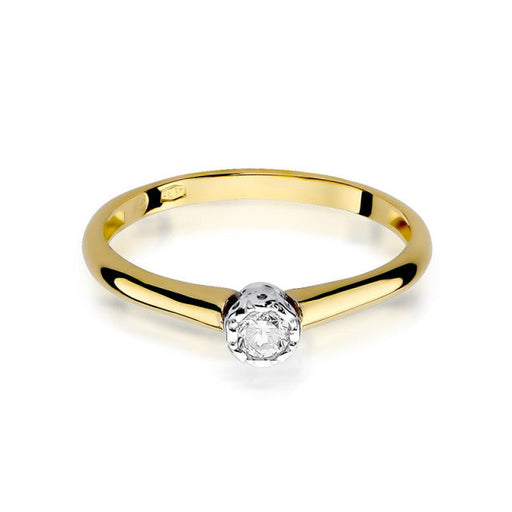 Inel Aur 14K cu Diamant Natural 0.13 ct