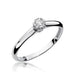 Inel Aur 14K cu Diamant Natural 0.13 ct