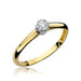 Inel Aur 14K cu Diamant Natural 0.13 ct