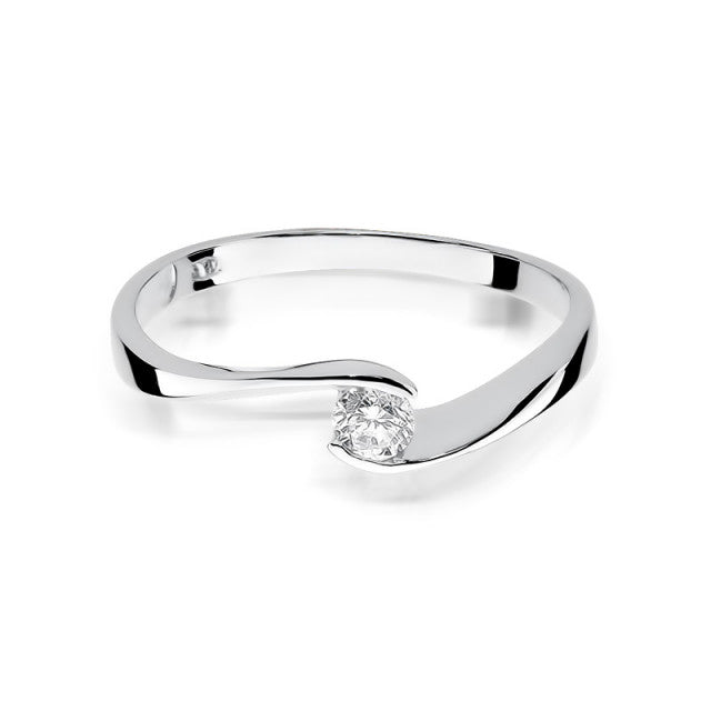 Inel Aur 14K cu Diamant Natural 0.13 ct
