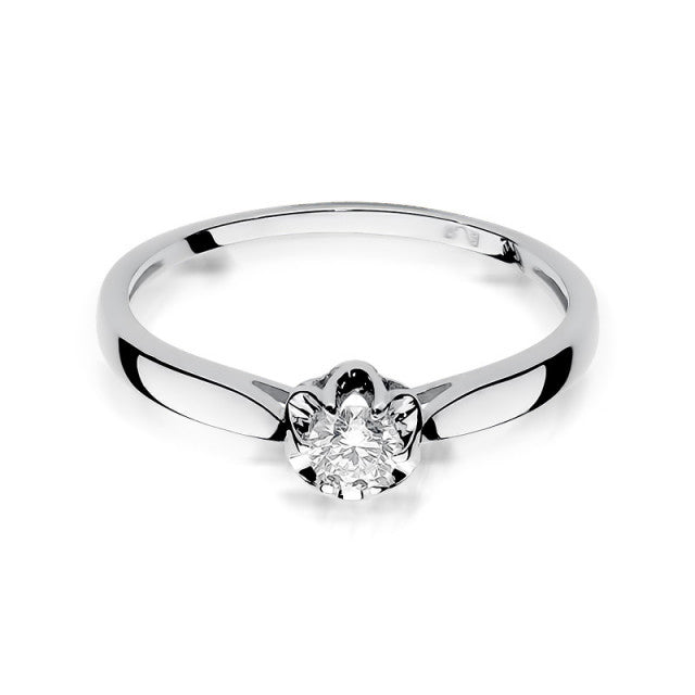 Inel Aur 14K cu Diamant Natural 0.15 ct