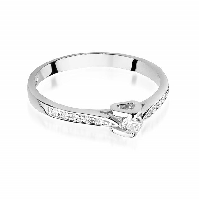 Inel Aur 14K cu Diamant Natural 0.15 ct