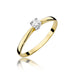 Inel Aur 14K cu Diamant Natural 0.15 ct