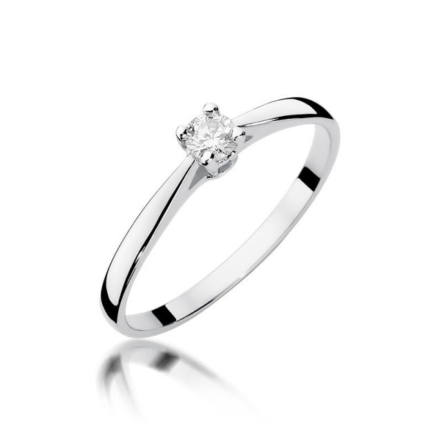 Inel Aur 14K cu Diamant Natural 0.15 ct