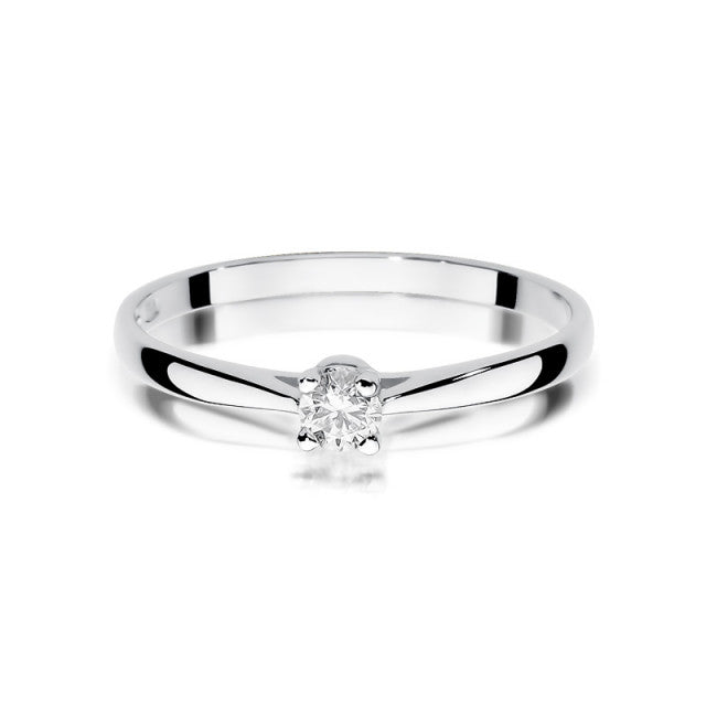 Inel Aur 14K cu Diamant Natural 0.15 ct