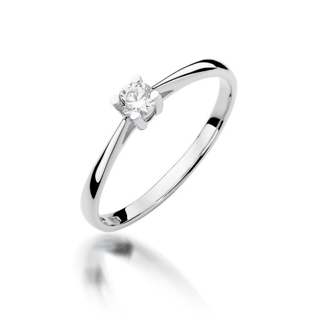 Inel Aur 14K cu Diamant Natural 0.15 ct