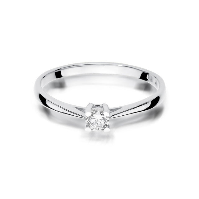 Inel Aur 14K cu Diamant Natural 0.15 ct