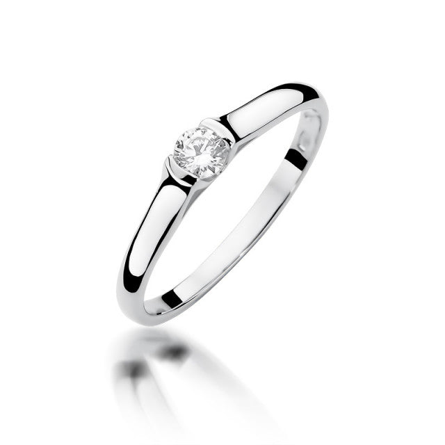Inel Aur 14k cu Diamant Natural 0.15 ct