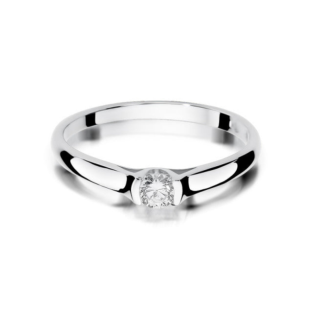Inel Aur 14k cu Diamant Natural 0.15 ct