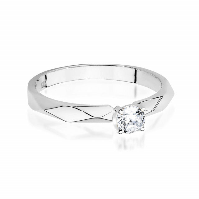 Inel Aur 14K cu Diamant Natural 0.15 ct