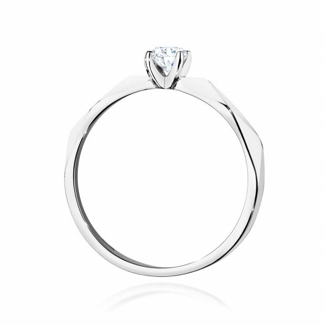 Inel Aur 14K cu Diamant Natural 0.15 ct