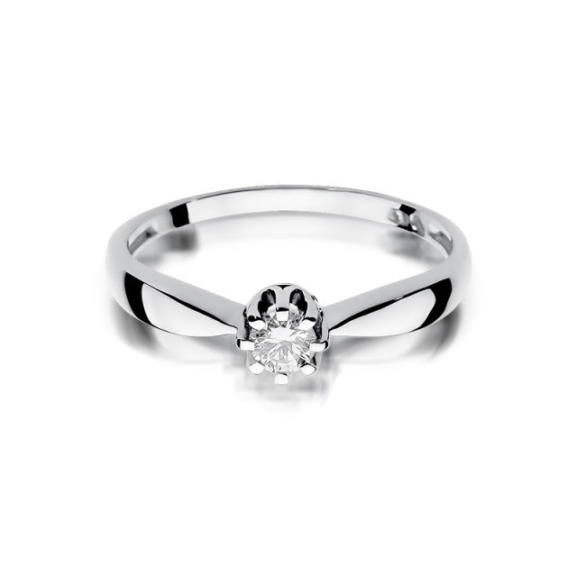 Inel Aur 14K cu Diamant Natural 0.15 ct
