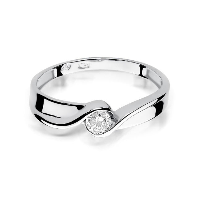 Inel Aur 14K cu Diamant Natural 0.15 ct