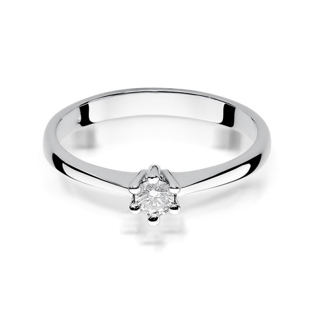 Inel Aur 14K cu Diamant Natural 0.15 ct