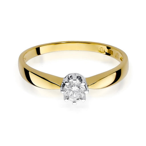 Inel Aur 14K cu Diamant Natural 0.15 ct