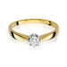Inel Aur 14K cu Diamant Natural 0.15 ct