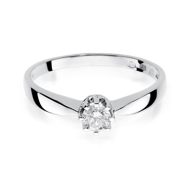 Inel Aur 14K cu Diamant Natural 0.15 ct