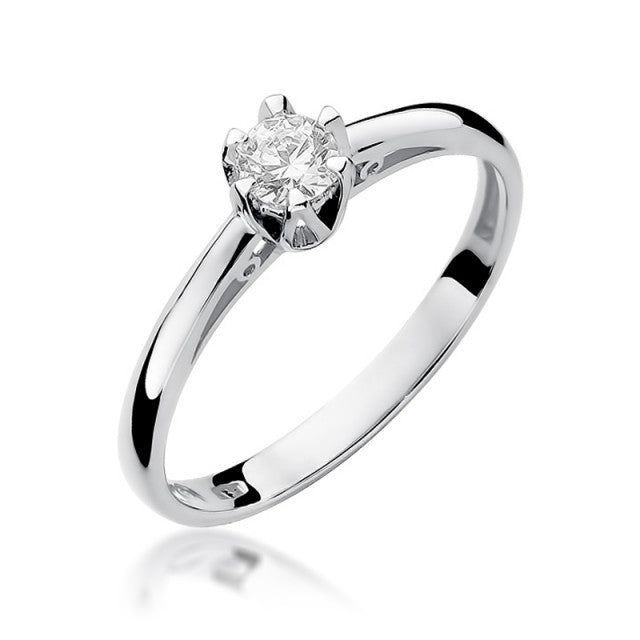 Inel Aur 14K cu Diamant Natural 0.15 ct