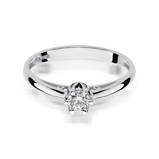 Inel Aur 14K cu Diamant Natural 0.15 ct