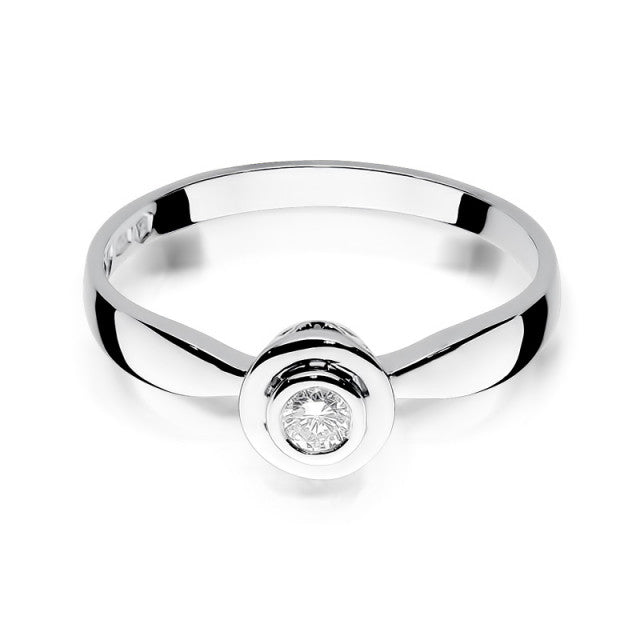 Inel Aur 14K cu Diamant Natural 0.15 ct