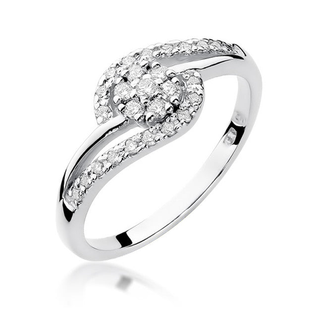 Inel Aur 14K cu Diamant Natural 0.17 ct