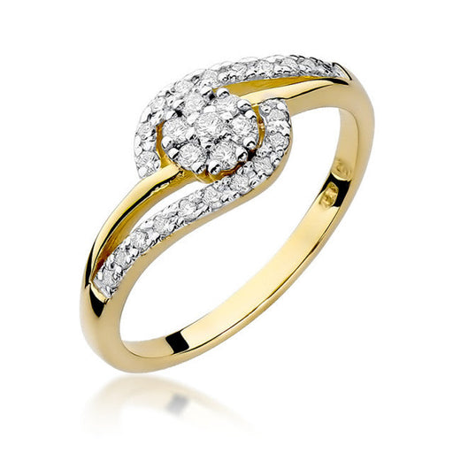 Inel Aur 14K cu Diamant Natural 0.17 ct