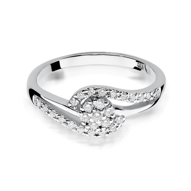 Inel Aur 14K cu Diamant Natural 0.17 ct
