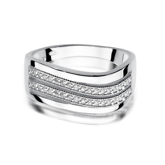 Inel Aur 14K cu Diamant Natural 0.18 ct